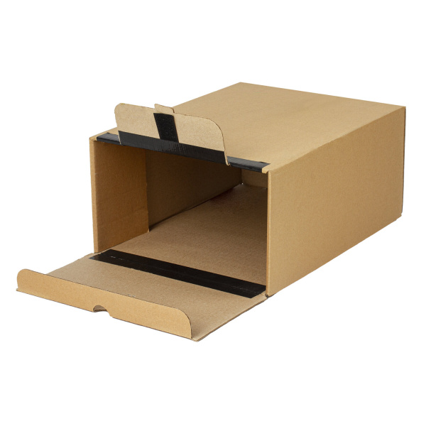 Короб архивный на липучке 380х285х170 мм, гофрокартон, до 1700 л., STAFF, 112161 - Короба архивные
