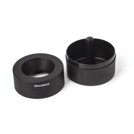 Скрепочница магнитная BRAUBERG с 30 скрепками, большой бочонок, черная, 225191 - Диспенсеры для скрепок