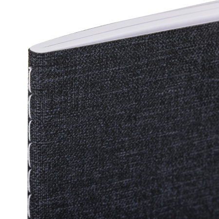 Тетрадь 48 л. в клетку обложка кожзам под рогожку, сшивка, A5 (147х210мм), ЧЕРНЫЙ, BRAUBERG MOVE, 403842 - Тетради 40-48 листов