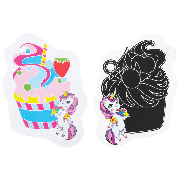 Набор для творчества 2 в 1 "Гравюра-аппликация", "В сказке", 3 основы, ЮНЛАНДИЯ, 662398 - Создание аппликаций