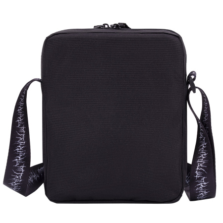 Сумка на плечо BRAUBERG COMPACT с карманом, черная с принтом, 23х17х5 см, 271686 - Сумки-мини на плечо