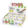 Ластик STAFF "College" PE-068, 35х35х10 мм, треугольный, салатовый пластиковый держатель, 228068 - Ластики классические