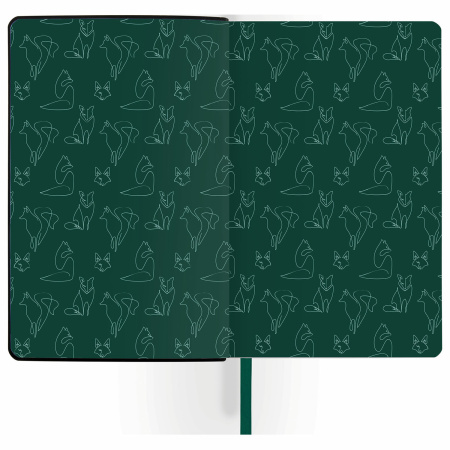 Ежедневник недатированный А5 (138х213 мм), BRAUBERG VISTA, под кожу, твердый, 136 л., "Thickets", 112028 - Ежедневники с покрытием "под кожу и ткань"