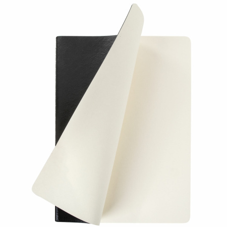 Тетрадь 48 л. в линию обложка гладкий кожзам, сшивка, A5 (147х210мм), ЧЕРНЫЙ, BRAUBERG VIVA, 403895 - Тетради 40-48 листов