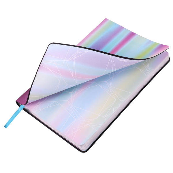 Ежедневник недатированный А5 (138х213 мм), BRAUBERG VISTA, под кожу, гибкий, 136 л., "Gradient", 112033 - Ежедневники с покрытием "под кожу и ткань"