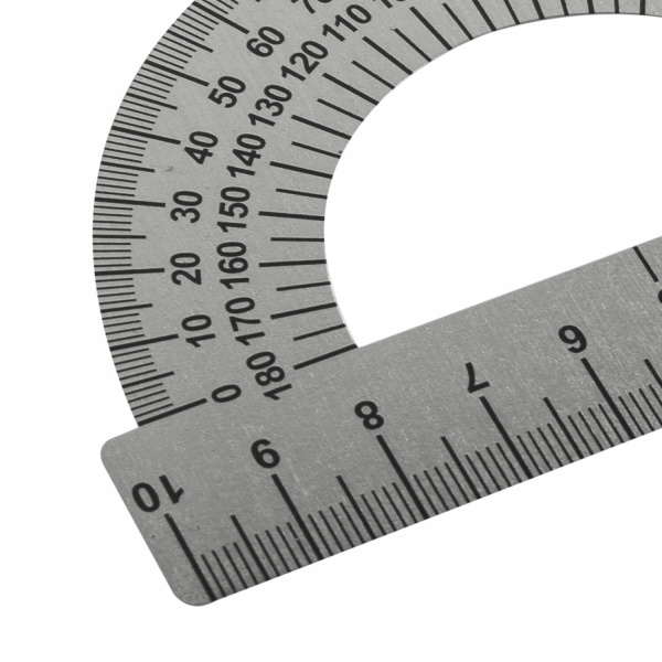 Транспортир 10 см, 180 градусов, металлический, ПИФАГОР, 210637 - Транспортиры