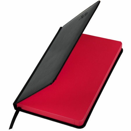 Ежедневник датированный 2023 А5 138x213 мм BRAUBERG "Rainbow", под кожу, черный, 114051 - Ежедневники с покрытием "под кожу и ткань"