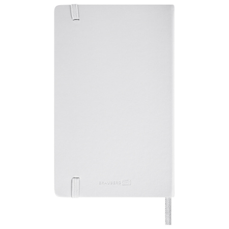 Скетчбук, слоновая кость 140 г/м2 130х210 мм, 80 л., КОЖЗАМ, резинка, BRAUBERG ART CLASSIC, белый, 113192 - Альбомы, скетчбуки и бумага для графики и эскизов