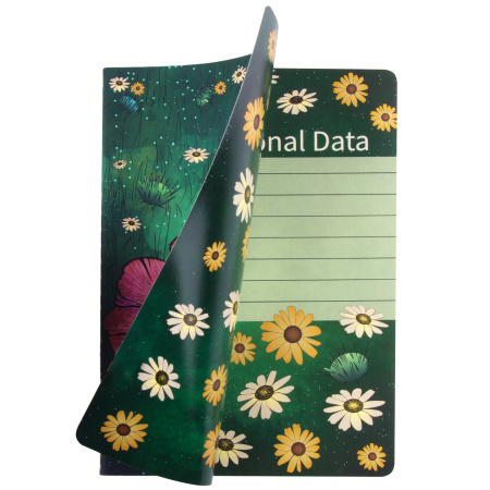 Тетрадь 40 л. в клетку обложка SoftTouch, бежевая бумага 70 г/м2, сшивка, А5 (147х210 мм), RED FLOWERS, BRAUBERG, 403784 - Тетради 40-48 листов