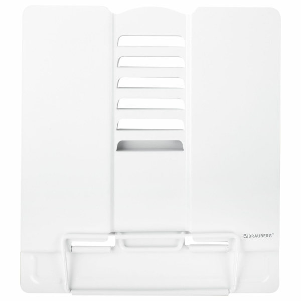 Подставка для книг и учебников BRAUBERG, White, регулируемый угол наклона, металл, 238056 - Подставки для книг