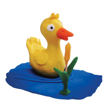 Пластилин на растительной основе (тесто для лепки) ПИФАГОР, 5 цветов, 450 г, картонный рукав, 104438 - Пластилин