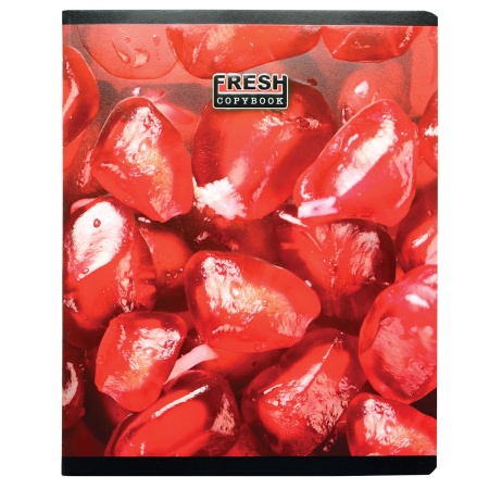 Тетрадь А5, 48 л., ПЗБМ, скоба, клетка, конгрев, выборочный TWIN лак, "Витаминка" (5 видов), 026733 - Тетради 40-48 листов