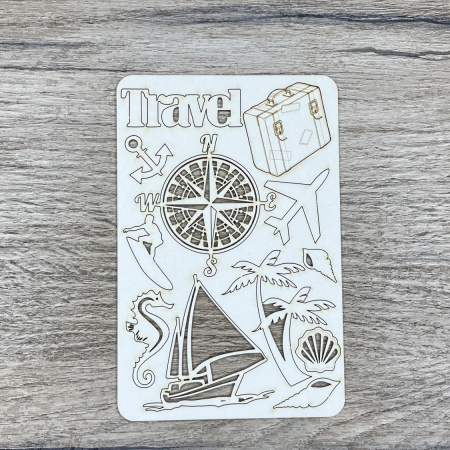 Чипборд "Набор Travel" толщина 1,55 мм