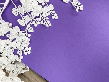 Дизайнерская бумага цвет фиолетовый, плотность 260 гр., размер 35*50 см - Дизайнерская бумага