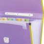 Папка-портфель пластиковая BRAUBERG "JOY", А4 (330х245х35 мм), 13 отделений, с окантовкой, фиолетовая, 227977 - Портфели пластиковые