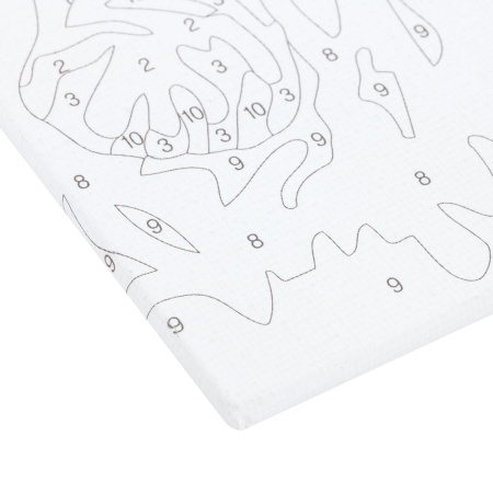 Картина по номерам 15х20 см, ЮНЛАНДИЯ "Птица в цветущем саду", на холсте, акрил, кисти, 662506 - Картины по номерам