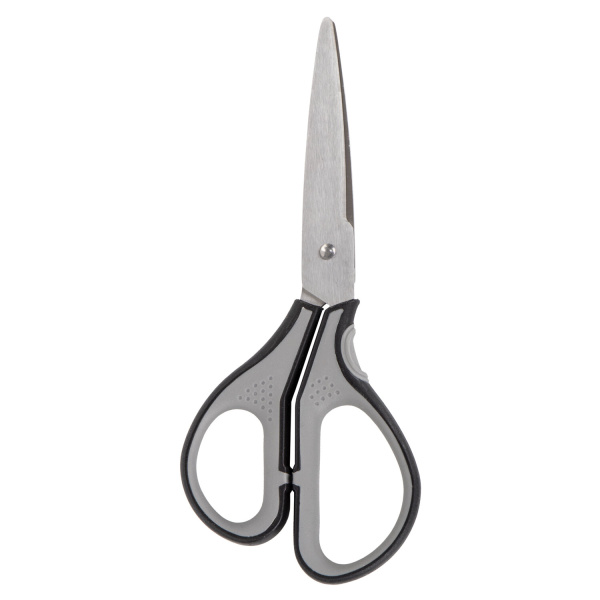 Ножницы BRAUBERG "SUPER", 175 мм, серо-черные, 2-х сторонняя заточка, эргономичные ручки, 237295 - Ножницы универсальные