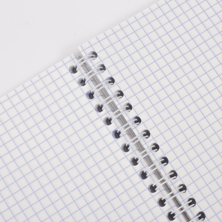 Тетрадь бумвинил, А4, 96 л., гребень, офсет №1, клетка, STAFF, СИНИЙ, 403406 - Тетради формата А4