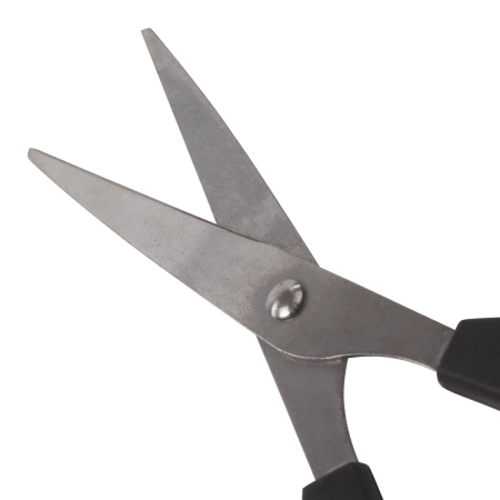 Ножницы STAFF Basic 140 мм, чёрные, ПВХ чехол с европодвесом, 235458 - Ножницы универсальные