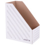 Лоток вертикальный для бумаг (260х320 мм), увеличенная ширина 150 мм, до 1400 листов, микрогофрокартон, STAFF, БЕЛЫЙ, 128884 - Накопители документов