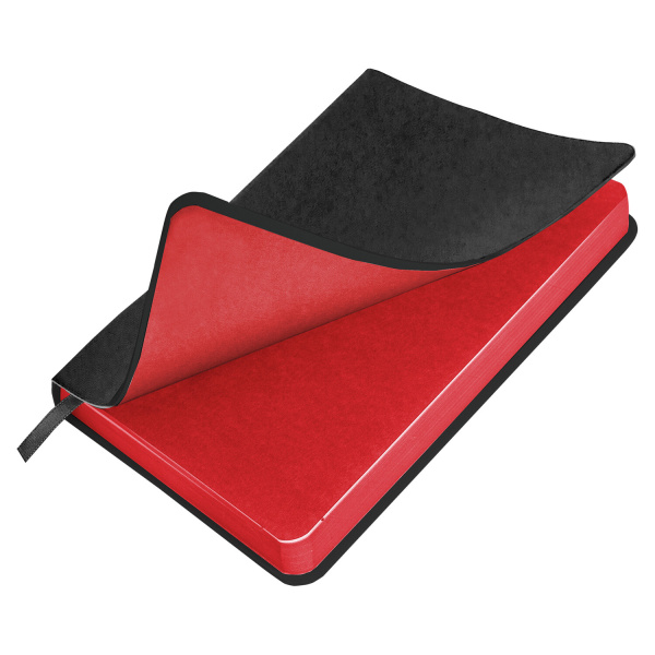 Ежедневник недатированный МАЛЫЙ 100х150 мм А6 BRAUBERG "Metropolis Mix", под кожу, 136 л., черный, 113306 - Ежедневники с покрытием "под кожу и ткань"