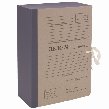 Папка архивная А4 "Форма 21", 120 мм, переплетный картон/бумвинил, завязки, до 1200 л, STAFF, 112168 - Папки картонные с завязками