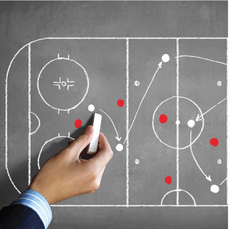 Мел белый ПИФАГОР, набор 100 шт., квадратный, 227440 - Мелки