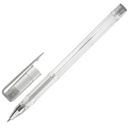 Ручки гелевые ПИФАГОР, НАБОР 6 ЦВЕТОВ, БЛЕСТКИ, корпус прозрачный, узел 0,7 мм, линия письма 0,5 мм, 142796 - Наборы гелевых ручек