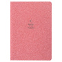 Тетрадь 48 л. в точку обложка кожзам с блестками, сшивка, A5 (147х210мм), РОЗОВЫЙ, BRAUBERG SPARKLE, 403855 - Тетради 40-48 листов