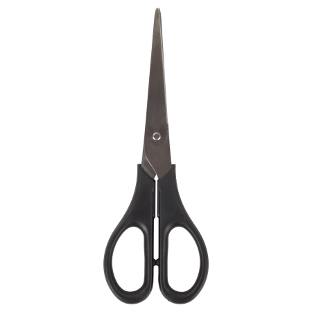 Ножницы ОФИСМАГ "Standard" 170 мм, классической формы, черные, 237099 - Ножницы универсальные