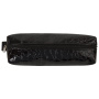 Пенал-косметичка BRAUBERG "Ultra black", "крокодиловая кожа", 20х6х4 см, 223909 - Пеналы мягкие