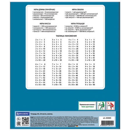 Тетрадь 24 л. BRAUBERG, клетка, обложка картон, DRIVE CAR, 403005 - Тетради 12-24 листов