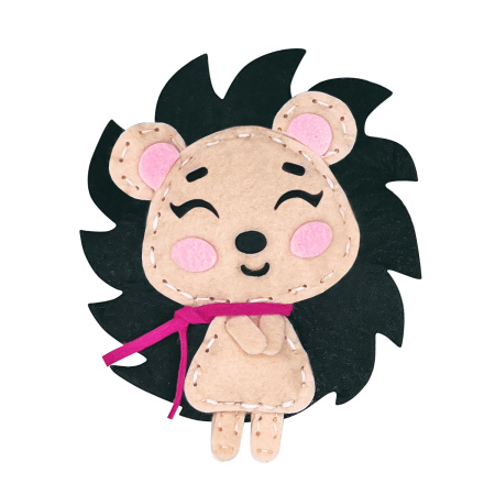 Набор для шитья игрушки из фетра "Ёжик", ЮНЛАНДИЯ, 664488 - Наборы для рукоделия