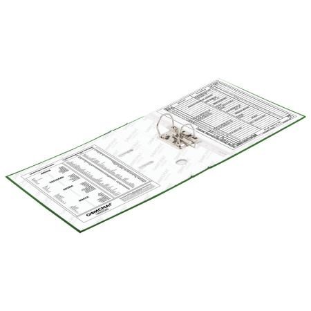 Папка-регистратор ОФИСМАГ с арочным механизмом, покрытие из ПВХ, 50 мм, зеленая, 225755 - Папки-регистраторы с арочным механизмом