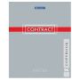 Тетрадь А5, 96 л., BRAUBERG, скоба, клетка, обложка картон, "CONTRACT", 400523 - Тетради более 60 листов