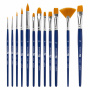 Кисти художественные набор 12 шт. в пенале, синтетика, BRAUBERG ART DEBUT, 201042 - Кисти художественные в наборах