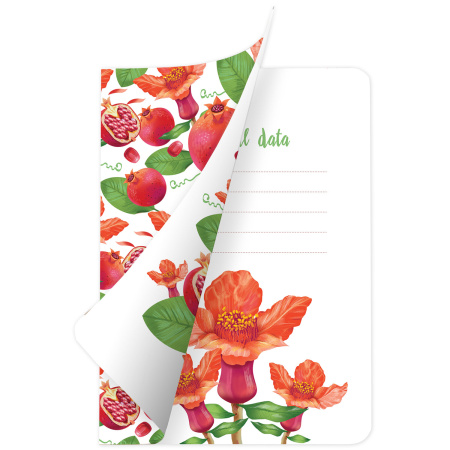 Тетради 60 л. в клетку обложка SoftTouch, НАБОР 2 шт., бежевая бумага 70 г/м2, сшивка, B5 (179х250 мм), ФРУКТЫ, BRAUBERG, 403822 - Тетради более 60 листов