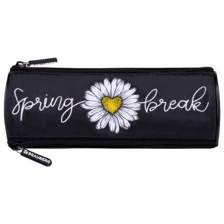 Пенал BRAUBERG, 3 отделения, нейлон, 21х7х7 см, "Spring", 270840 - Пеналы мягкие