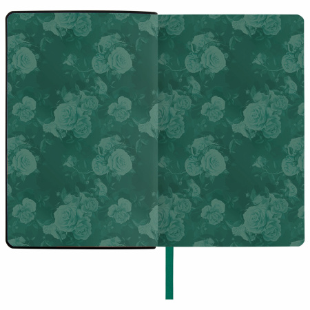 Ежедневник недатированный А5 (138х213 мм), BRAUBERG VISTA, под кожу, твердый, 136 л., "Rose", 112019 - Ежедневники с покрытием "под кожу и ткань"