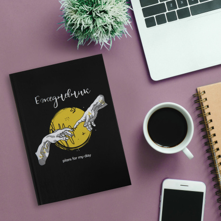 Ежедневник недатированный А5 (145х215 мм), ламинированная обложка, 128 л., STAFF, "Insight", 113533 - Ежедневники с твердой обложкой