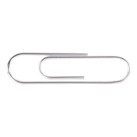 Скрепки BRAUBERG, 28 мм, оцинкованные, 100 шт., в картонной коробке, 227583 - Скрепки канцелярские