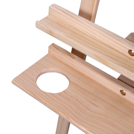 Мольберт напольный из сосны Лира с полкой, 170х55х70 см, высота холста до 107 см, BRAUBERG ART CLASSIC, 192261 - Мольберты