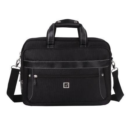 Сумка-портфель BRAUBERG с отделением для ноутбука 15-16", "Carbon", 2 отделения, графит, 41х31х13 см, 240509 - Сумки деловые с отделением для ноутбука и планшета