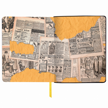 Тетрадь А5 (168х208 мм). 80 л., сшивка, клетка, под кожу, BRAUBERG VISTA, "City", 403924 - Тетради более 60 листов