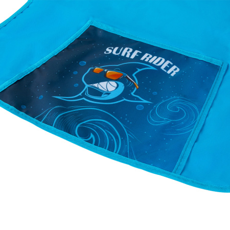 Фартук с нарукавниками для уроков труда ПИФАГОР, 1 карман, 44x55 см, &quot;Shark Attack&quot;, 271641 - Аксессуары для рисования