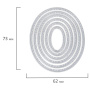 Ножи "Овалы" для Машинки для вырубки и тиснения ОС-5, 73х62 мм, 6 штук, ОСТРОВ СОКРОВИЩ, 663824, 861-002 - Машинки, ножи и маты для вырубки, клише для тиснения