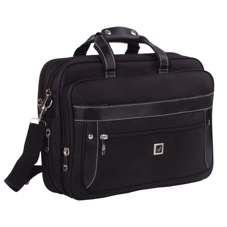 Сумка-портфель BRAUBERG с отделением для ноутбука 15-16", "Carbon", 2 отделения, графит, 41х31х13 см, 240509 - Сумки деловые с отделением для ноутбука и планшета