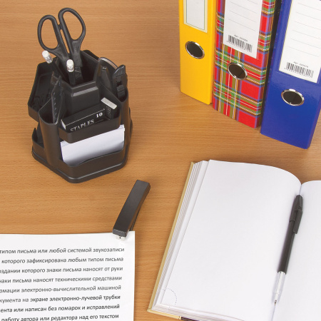 Канцелярский набор STAFF "Офисный", 14 предметов, офисный, вращающаяся конструкция, 230746 - Наборы офисные пластиковые с наполнением