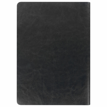 Тетрадь 48 л. в линию обложка гладкий кожзам, сшивка, A5 (147х210мм), ЧЕРНЫЙ, BRAUBERG VIVA, 403895 - Тетради 40-48 листов