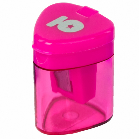 Точилка ЮНЛАНДИЯ "Трио", с контейнером, пластиковая, корпус ассорти, 228438 - Точилки ручные